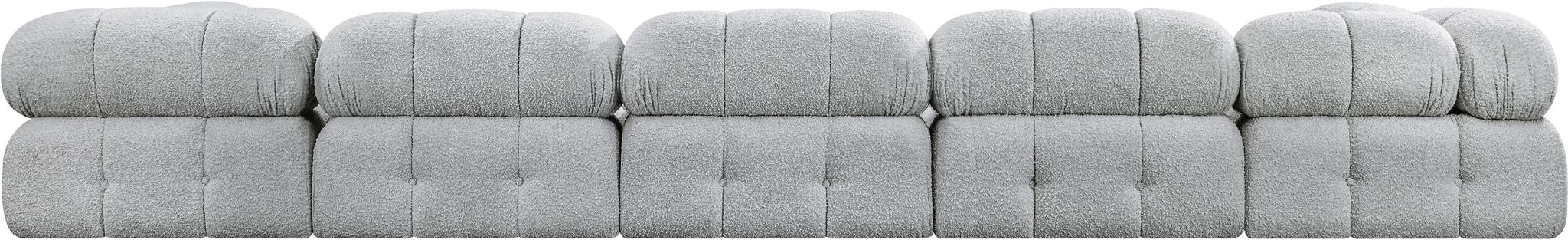 Ames - 7 Piece Boucle Fabric Modular Sectional Meridian Furniture