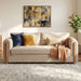 Modern 3 Seater Upholstered Couch Sofa For Living Room Noble House