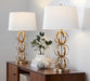 Linx - Contemporary Table Lamp (Set of 2) - Gold / White Lumi Source