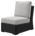 Beachcroft - Armless Chair With Cushion - Black / Light Gray Signature Design by Ashley®