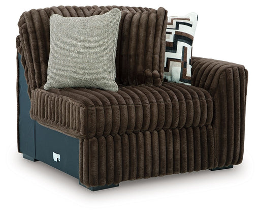 Midnight-Madness - RAF Corner Chair - Chocolate Signature Design by Ashley®