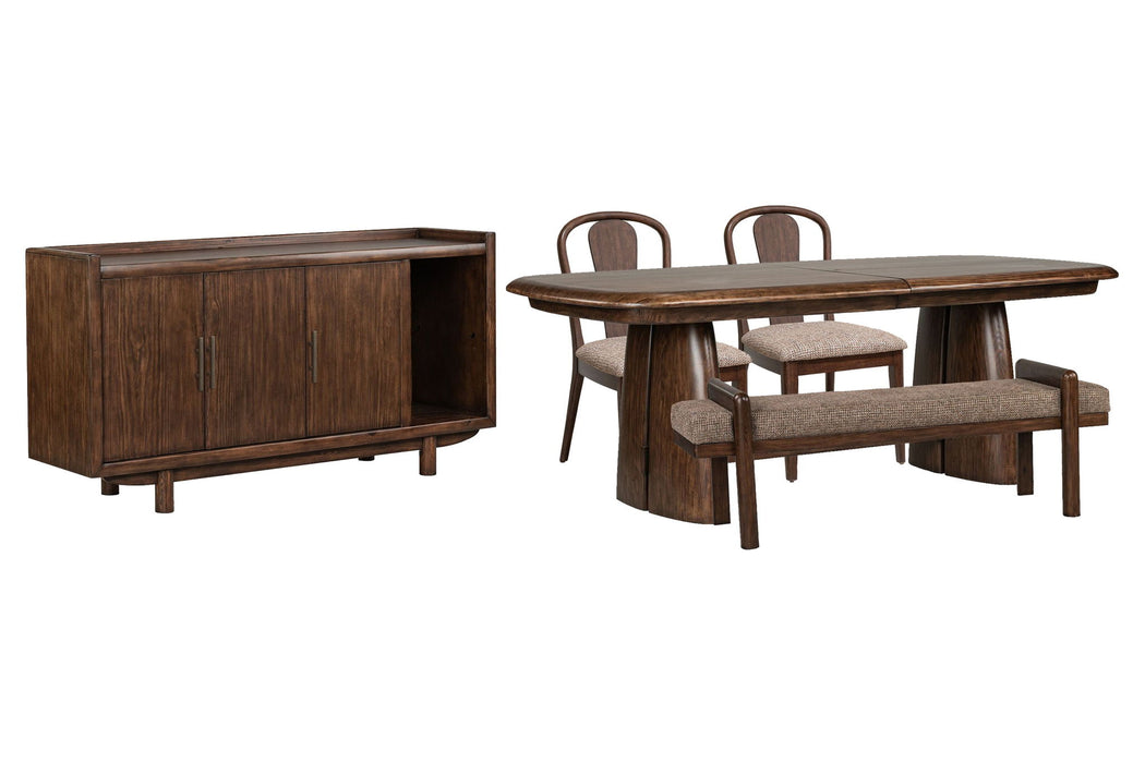 Belville - Extendable Trestle Dining Table Set Magnussen Furniture