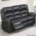 Power Reclining Sofa With Built In USB Port - Black Home Essentials