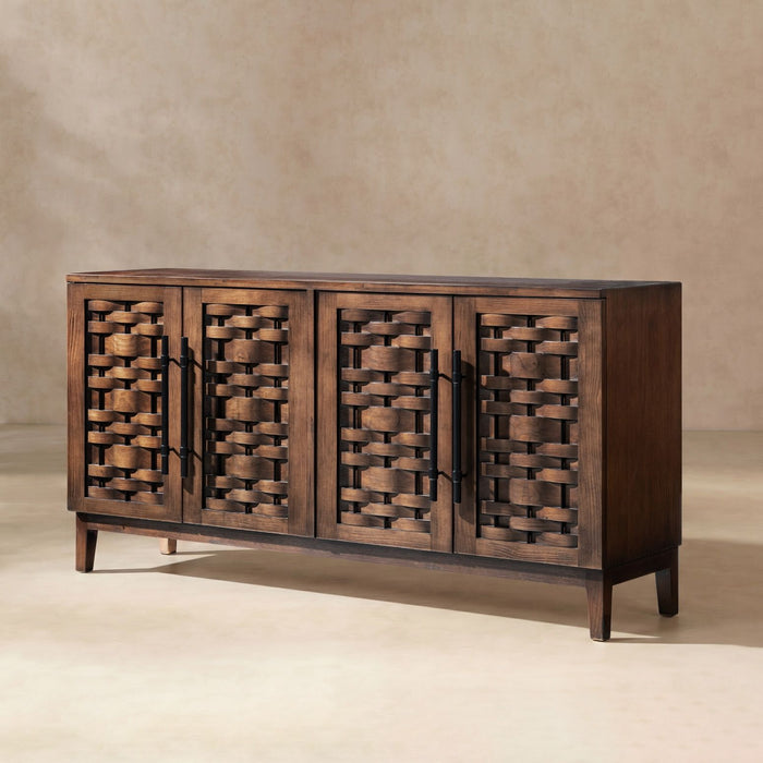 Koa - 4 Door Sideboard - Dark Brown Jennifer Taylor Home