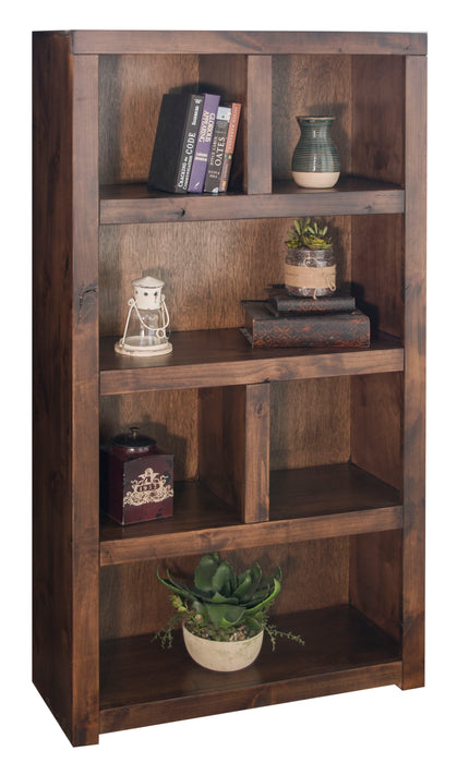 Bridgevine Home Sausalito 64" High Bookcase, No Assembly Required, Whiskey Finish
