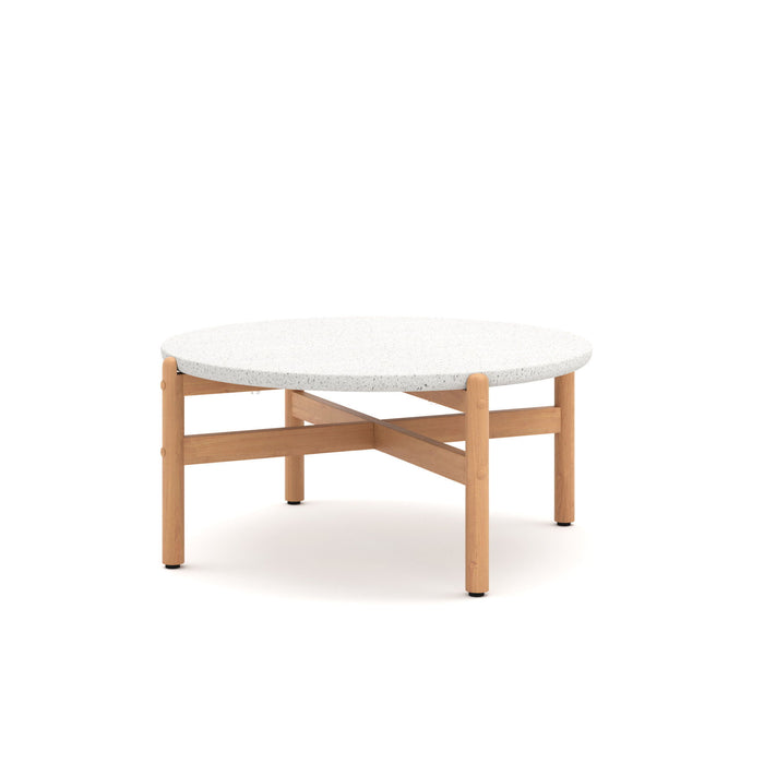 Solstice - Outdoor Coffee Table With Terrazo Top - White New Classic