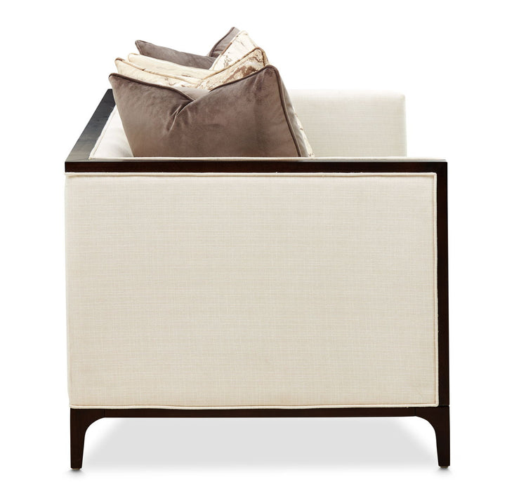 Belmont Place - Loveseat - Cream / Espresso