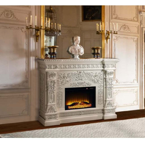 Vanaheim - Fireplace - Antique White ACME