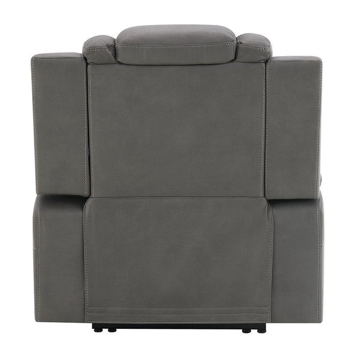 Leuco - Power Motion Recliner With Cup Holder, Control, LED & Power Headrest - Gray ACME