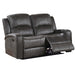 Manual Reclining Loveseat With Horizontal And Vertical Tufting Home Essentials