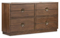 Selena - Double Drawer Dresser - Brown Magnussen Furniture