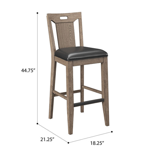 Slat Back Bar Stools (Set of 2) - Brown Emerald Home