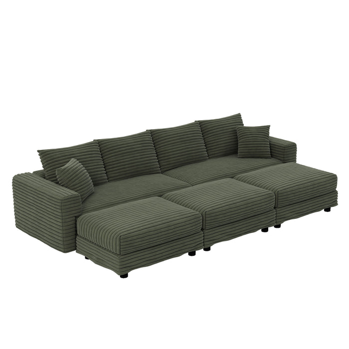 Modern Comfy Upholstered Sofa Cloud Couch & Deep Seat Couches Home Essentials