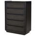 Bangor - 5 Drawer Bedroom Chest - Black Furniture Max