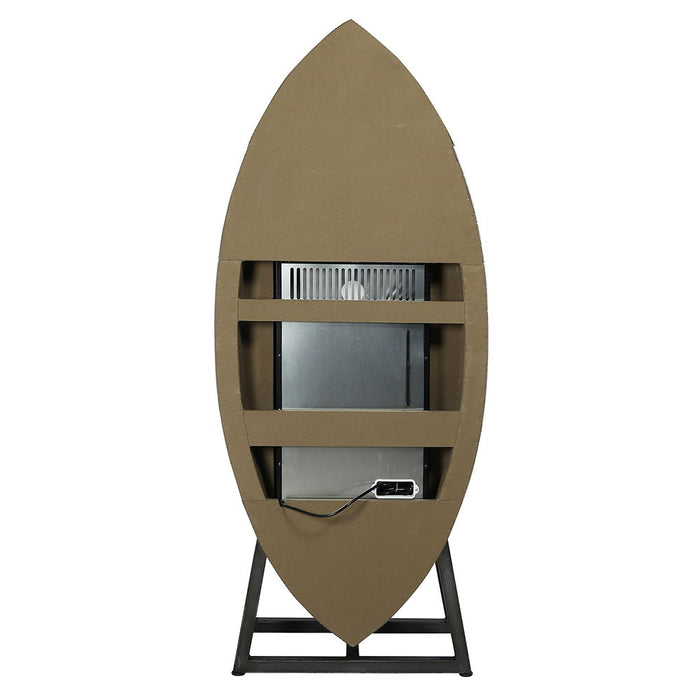 Brancaster - Wine Cooler - Retro Brown Top Grain Leather & Aluminum ACME
