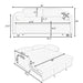 Sofa, Dual Purpose Lounge With Retractable Queen Size Bed Home Essentials