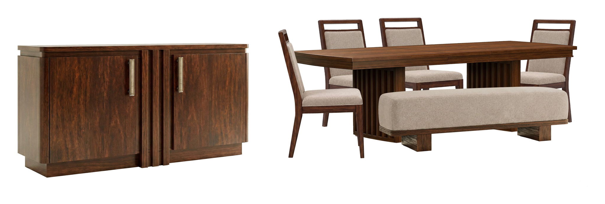 Reena - Extendable Trestle Dining Table Set Magnussen Furniture