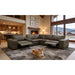 Upholstered Large Arms Sectional With Recliner Seats Home Essentials