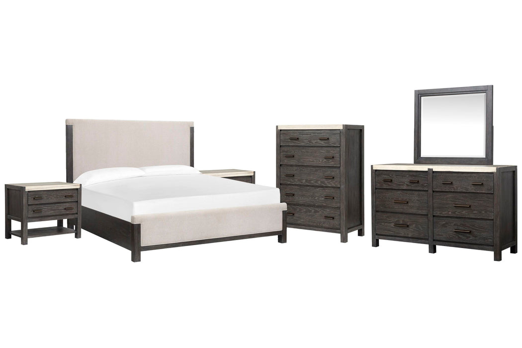 Plum Creek - Upholstered Panel Bedroom Set Magnussen Furniture