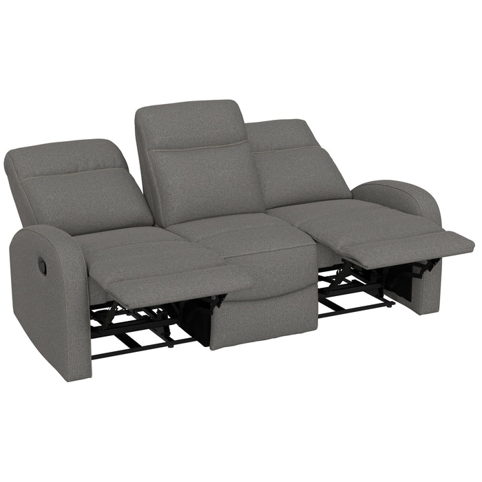 Manual Reclining Sofa With Dual Independent Recliners Emerald Home