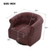 360° Swivel Accent Chair With Curved Back Noble House