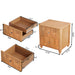 Modern Fluted Nightstand With 3 Drawers Home Essentials