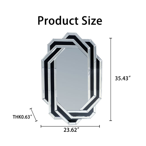 Diamond Wall Mirror - Silver Daily Nest