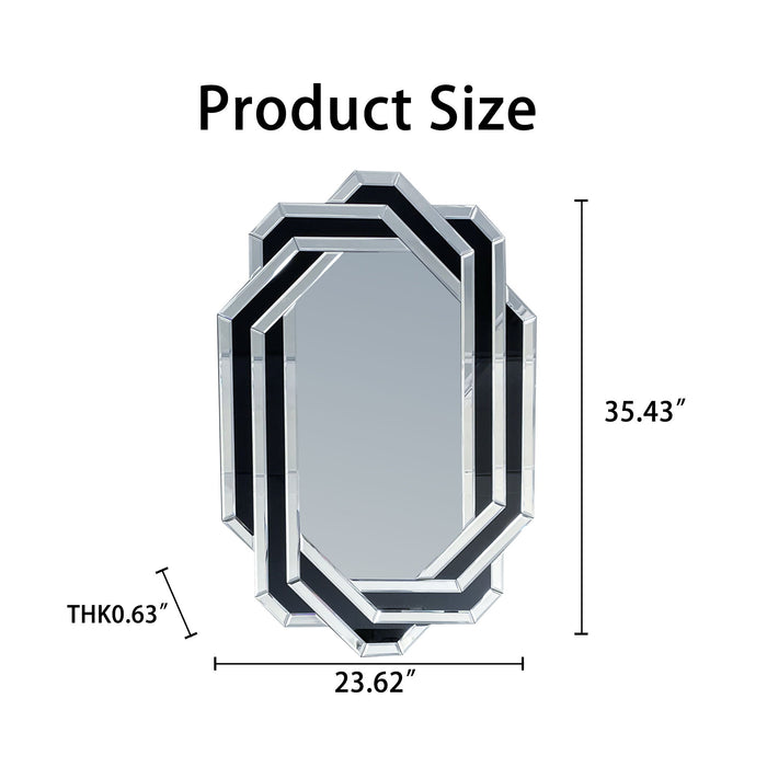 Diamond Wall Mirror - Silver Daily Nest