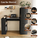 Computer Desk With 4 In 1 Socket & 3 Drawers, 4 Tier Shelves Home Essentials
