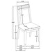 Ennis - Dining Side Chair (Set of 2) - Black Furniture Max