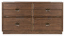 Selena - Double Drawer Dresser - Brown Magnussen Furniture