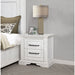 2 Drawer Nightstand With Dual USB Charging Ports - Vintage Furniture Max