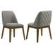 Hutchins - Dining Side Chair (Set of 2) - Gray / Brown Furniture Max