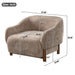 Modern Accent Chair With Recessed Arms And Tight Back Noble House