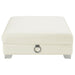 Cordelia - Square Ottoman - White Furniture Max