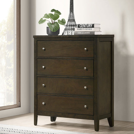 Clement - 4 Drawer Chest Of Drawers - Espresso Furniture Max