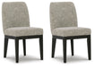 Burkhaus - Dining UPH Side Chair (Set of 2) - Beige / Dark Brown Signature Design by Ashley®