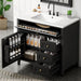 Bathroom Vanity With Sink, Cabinet With 3 Drawers And Adjustable Shelf Hearth and Haven