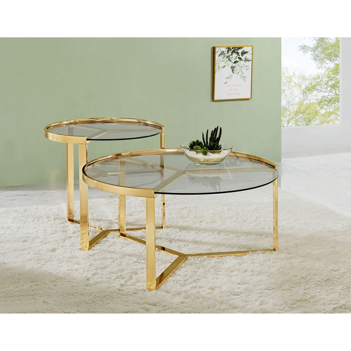 Kaylie - 2 Piece Nesting Coffee Table Set Furniture Max