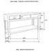 Tucker - 3 Drawer Console Table With Lower Shelf - Natural Furniture Max