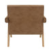 Zoey - Accent Chair - Chocolate Suede & Oak ACME