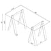 Roda - Writing Desk - Clear Furniture Max