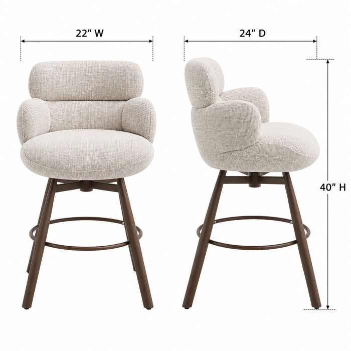 Jena - Bar Chair With Swivel Acme