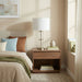 Echo - Table Lamp With On / Off Switch Clear Body Base - Clear / Silver / White Ashcroft Furniture