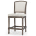 Stool With Upholstered Seat And Back Home Essentials