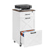 3 Drawer File Cabinet With Wheels, Vertical Rolling Storage For Letter / A4, Printer Stand & Mobile Organizer For Home Office - White Home Essentials