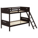 Bunk Bed With Built In Ladder, Safety Guardrails And Angled Access Step Furniture Max