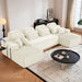 Sectional Sleeper Sofa & Storage Pockets, Modular Couch With Throw Pillows For Living Room Home Essentials