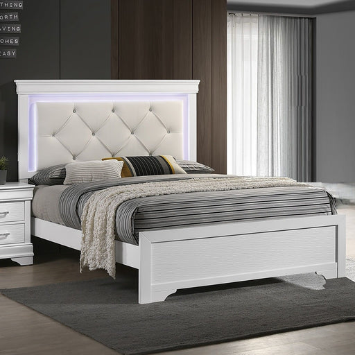 3 Piece Bedroom Set With LED Lighting, 2 Nightstands Home Essentials