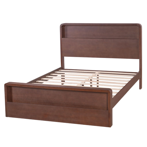 Bed Frame With Dual Open Storage Headboard And Footboard Noble House